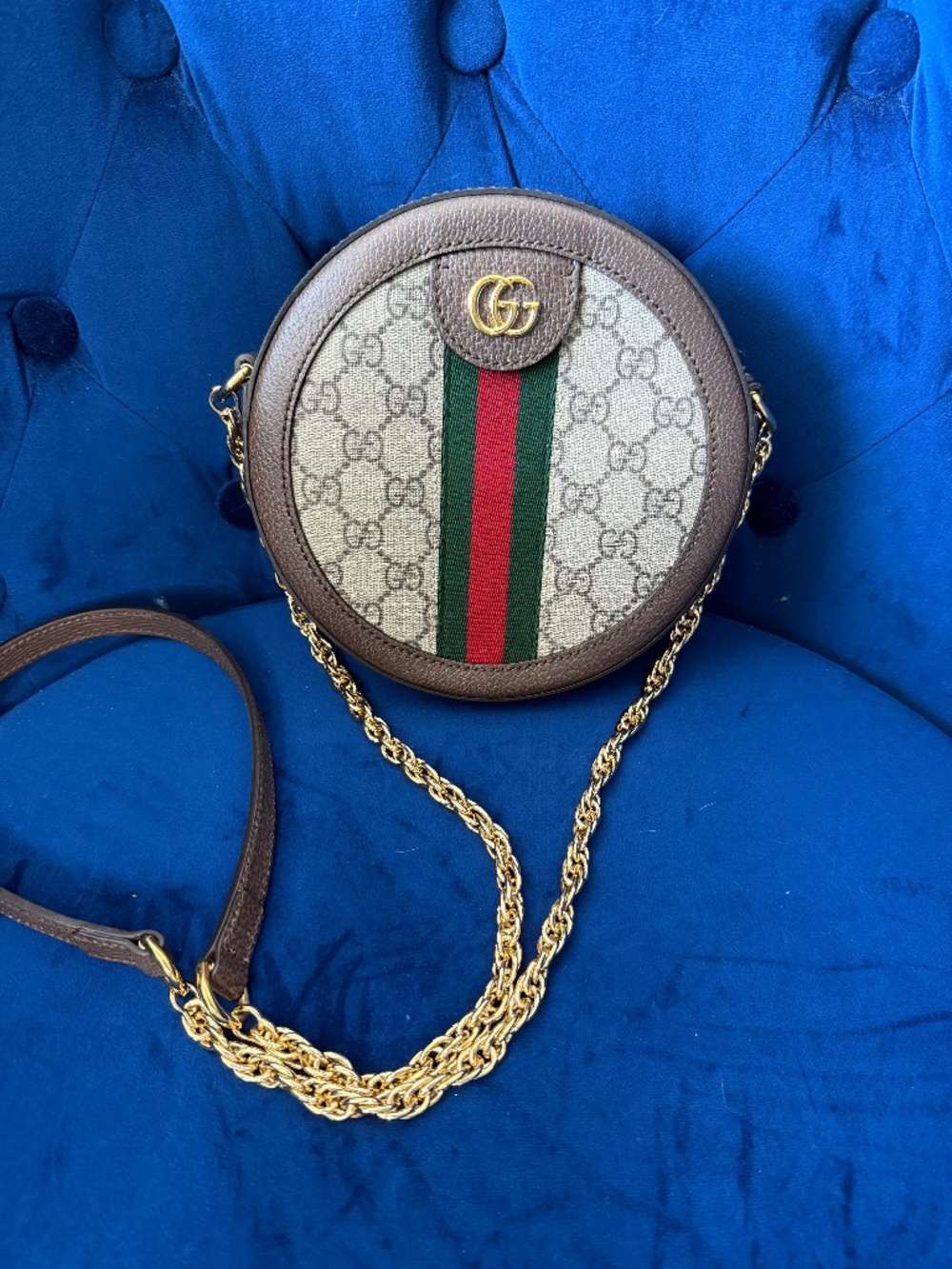 Gucci Ophidia Mini GG Round Shoulder Bag